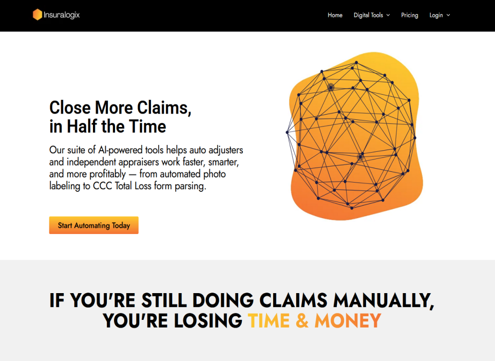 insuralogix website web development